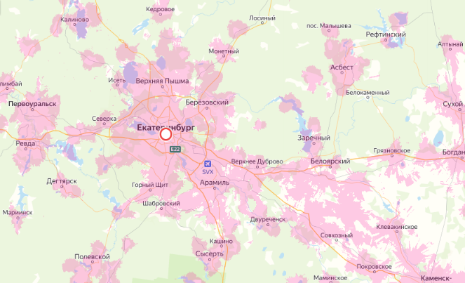 Зона покрытия Мегафон в городе Мелитополь и области 
