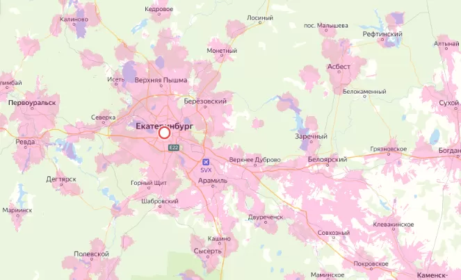 Зона покрытия Мегафон в городе Мелитополь и области 