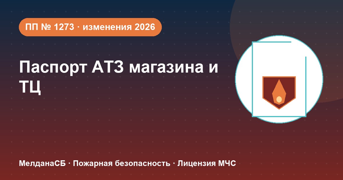 Паспорт безопасности магазина и ТЦ по ПП № 1273: изменения 2026 года в Мелитополе