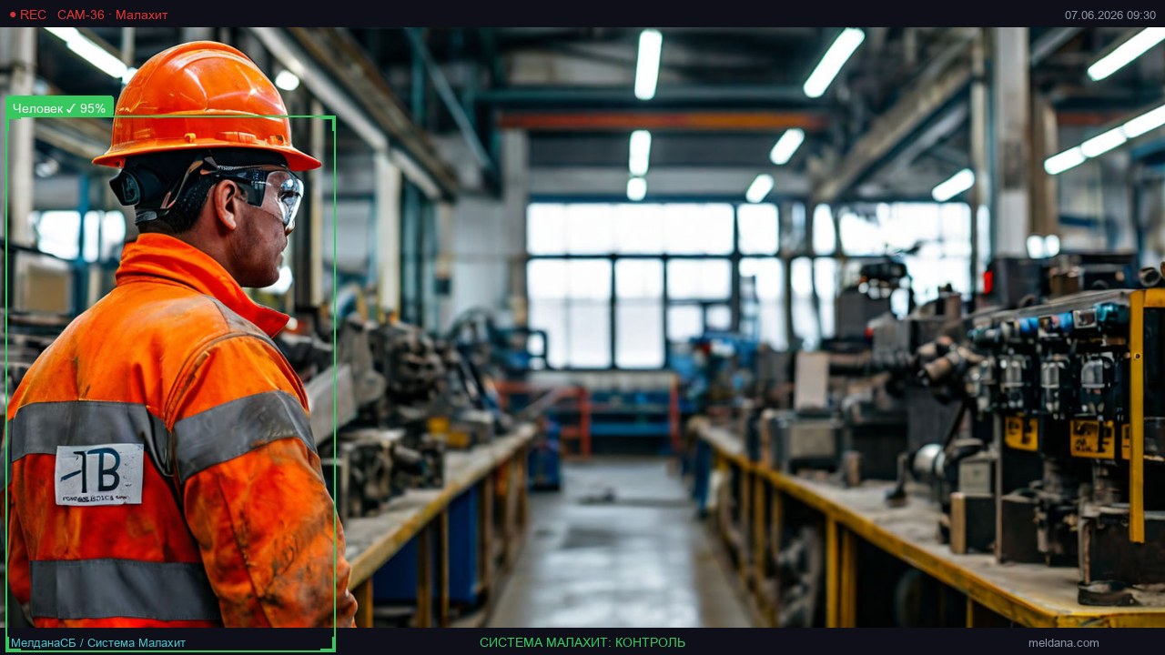 Детекция техника при проведении ТО оборудования с помощью системы Малахит