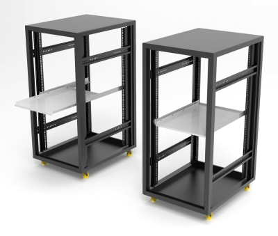 Монтаж Powercom RAL-6010 +shelf 